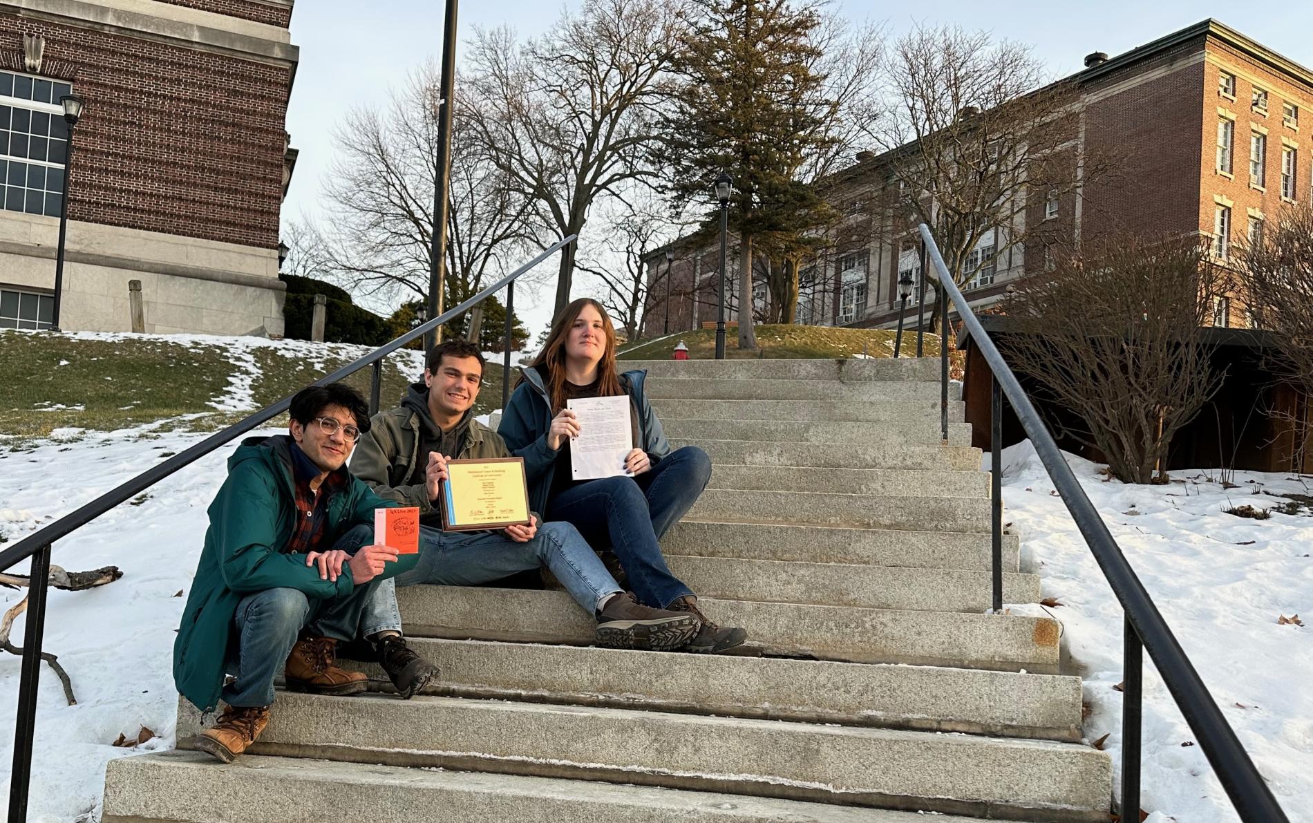 Mathematics and Physics Students Win Top Prize Modeling an Archaeological Problem